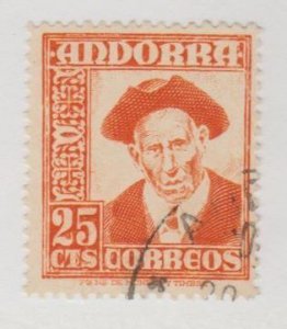 Andorra - Spanish - Scott #41 Stamp - Used Single
