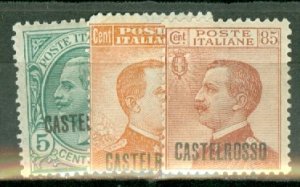 GQ: Castellorizo 51-59 mint (51-53, 59 NH) CV $20; scan shows only a few