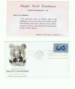 Fleetwood Eisenhower Second Inauguration cover   1957