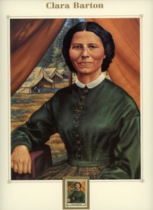 USA #2975c Clara Barton 1995 Civil War Issue 10x13 Poster Collectors Pane