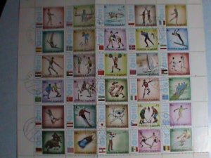 ​FUJEIRA-1972 OLYMPIC GAMES MUNCHUNE'72   CTO FULL SET SHEET-VF  CTO FULL SET