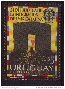 URUGUAY Sc#1582 MNH STAMP painting children Rotary - Rotarios Niños