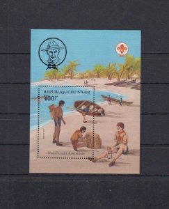 NIGER 1982 SHEET ROBERT BADEN POWELL SCOUTS 75TH ANNIVERSARY