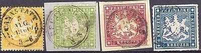 Wuerttemberg nice lot of used #17/32