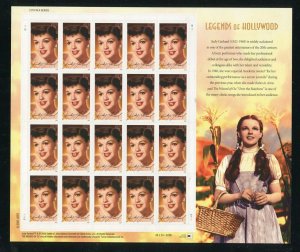 4077 Judy Garland Sheet of 20 39¢ Stamps MNH 2006