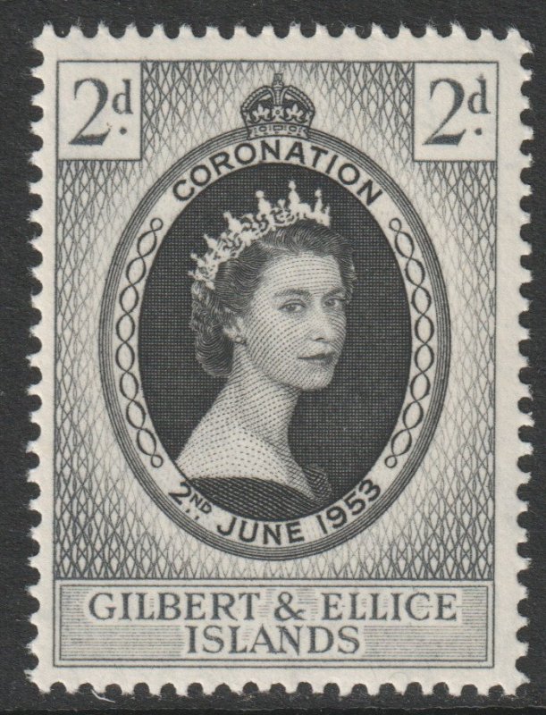 Gilbert Ellice Is Scott 60 - SG63, 1953 Coronation 2d MH*