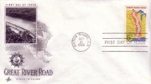 FDC Sc# 1319 Great River Road Artcraft L323