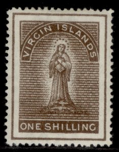 BRITISH VIRGIN ISLANDS QV SG40, 1s sepia, M MINT. Cat £80.