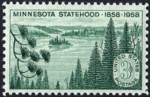 SC#1106 3¢ Minnesota Statehood Issue (1958) MNH