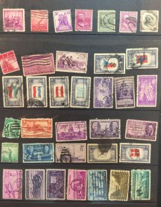 USA LOT: Bunch of stamps used - Commemoratives and Miscellaneous