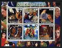 MAURITANIA - 2002 - Scooby Doo - Perf 6v Sheet - M N H-Private Issue