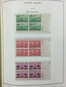 {BJ Stamps} UNITED STATES 20th Century Plate Block collection, 1933-62. CV $930