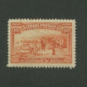 1908 Canada Postage Stamp #102 Mint Hinged VF Original Gum