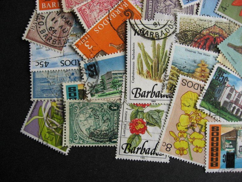 Barbados collection of 73 all different, worth a look!