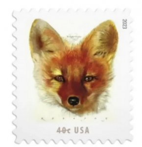 Red Foxes  forever stamps  - 5 Sheets of 20 ， total 100 pcs