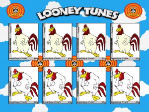 HAITI SHEET CINDERELLA IMPERF LOONEY TUNES LEGHORN  #22#