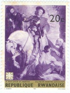 RWANDA 211 STAIN MNH BIN $0.50