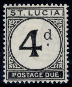 ST. LUCIA GV SG D5, 4d black, M MINT. Cat £13.