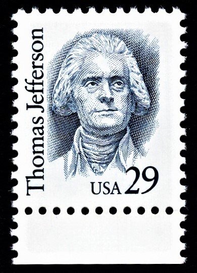 US 2185 MNH VF 29 Cent Thomas Jefferson 3rd President