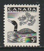 1957 Canada - Sc 369 - MNH VF - 1 single - Loon