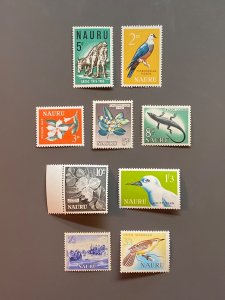 Nauru 49-57 F-VF MH. Scott $ 11.50