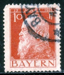 GERMANY-BAVARIA, #79 - USED - 1911 - GER227