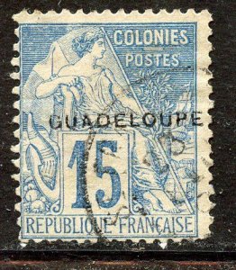 Guadeloupe # 19, Used.