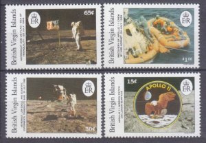 1989 British Virgin Islands 657-660 20 years of Apollo 11 moon landing 11,00 €