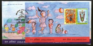 India 2019 Child Rights Children's Day Painting M/s FDC F3661