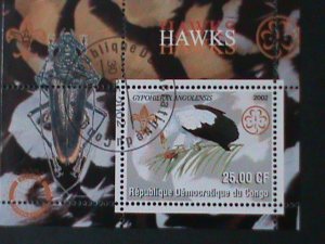 ​CONGO-2002- HAWKS CTO S/S VF WE SHIP TO WORLDWIDE.& COMBINED SHIPPING COST