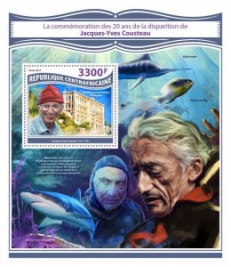 2017 Centrafrique - Jacques-Yves Cousteau|  Michel Code: 7439 / Bl.1688