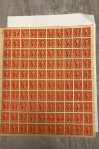 641 MNH SHEET JEFFERSON PERF SEP AS SHOWN