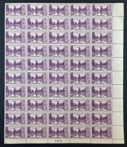 742 MT. RAINIER Sheet of 50 US 3¢ Stamps MNH 1934