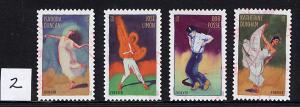 Scott # 4698 - 4701  used  Choreographers  singles