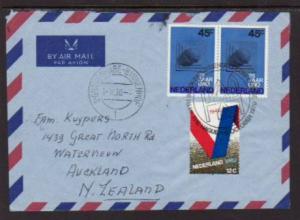 Netherlands to Aukland New Zealand 1970 Airmail Cover 