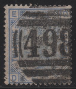 82 SG157 Plate 23  2 1/2d Blue D-E