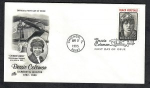 2956 Bessie Coleman Unaddressed ArtCraft FDC