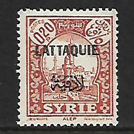 LATAKIA 4 MINT HINGED ISSUE OF 1933