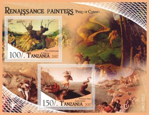 Stamps Art. Painting Piero Di Cosimo 1+1 sheets perforated MNH** 2017 year