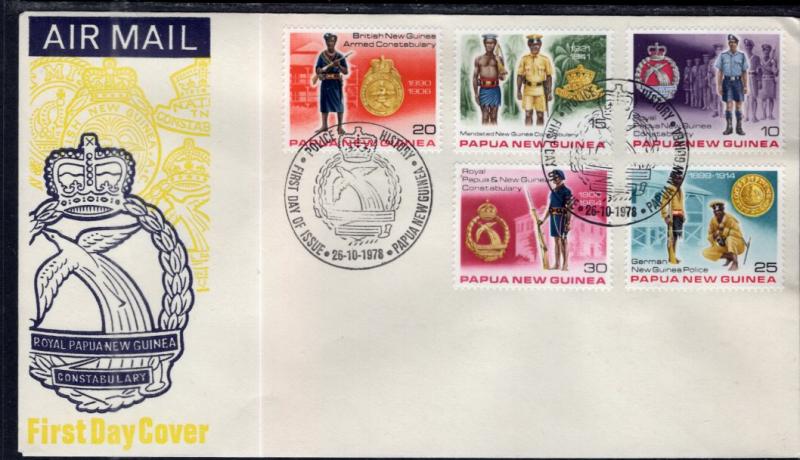 Papua New Guinea 486-490 U/A FDC