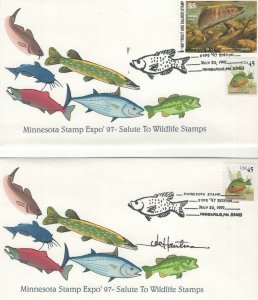 MNTS12 - Minnesota State Trout & Salmon First Day Cover.  #02 MNTS12FDC
