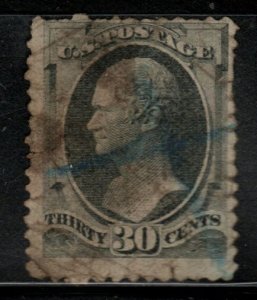 USA Scott 165 Presentable wrinkled stamp