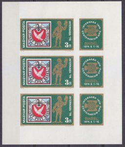 1974 Hungary 2956KLb Exhibition stamps INTERNABA74 - UPU 35,00 €