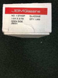 Glassines Stamp Envelopes #1 Box Of 1000. Brand New.