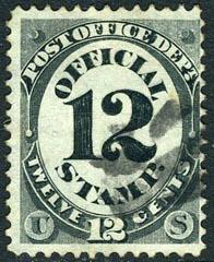 US O52 Used 12c Post Office Dept Official from 1873