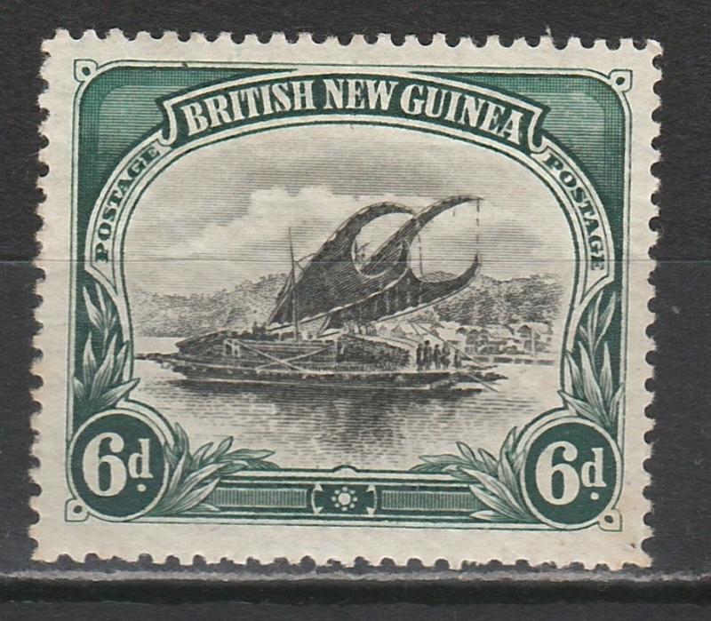 PAPUA 1901 LAKATOI BRITISH NEW GUINEA 6D  HORIZ WMK 