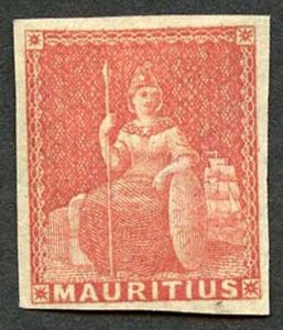 Mauritius SG28 (6d) Vermilion Fine M/Mint