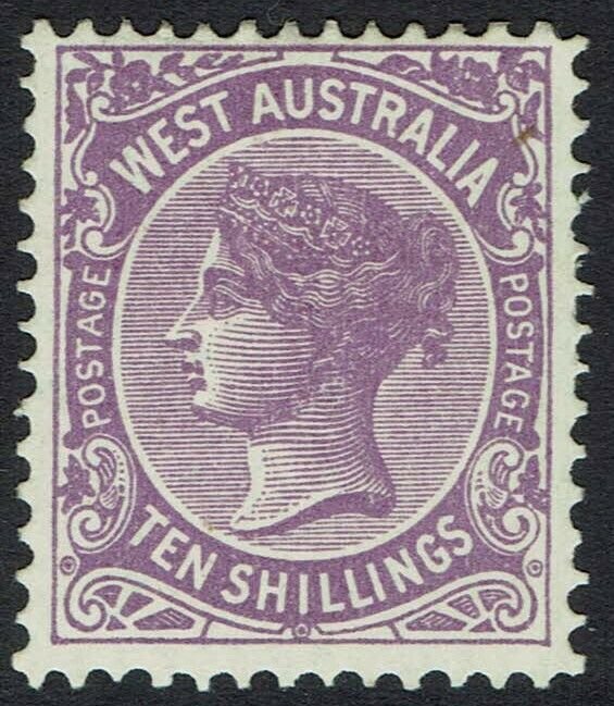 WESTERN AUSTRALIA 1902 QV 10/- 