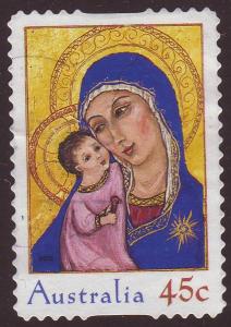 Australia 2005 Sc#2450 45c Madonna and Child, Christmas USED.