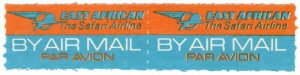 (I.B) KUT Cinderella : Airmail Indicia (East African Airways)